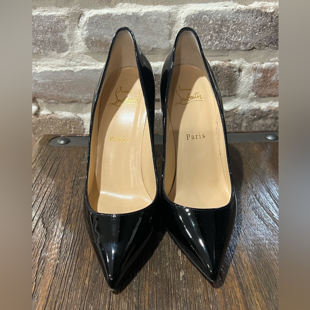 Christian Louboutin Pigalle 100 Patent Black size 37